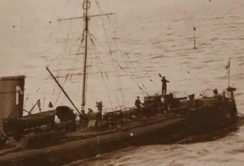 Tolles altes Foto - großes Torpedoboot Nr 82 der kaiserlichen Marine 1912