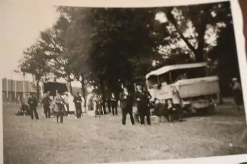 sechs tolle alte Fotos - Ausflug der Reichspost - LKW´s RP - 30er Jahre 