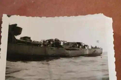 altes Foto - Seitenansicht Kriegsschiff 30-40er Jahre 