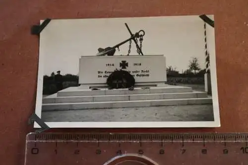 altes Foto - Gefallenen-Denkmal Marine - Kiel Nordfriedhof 30er Jahre 