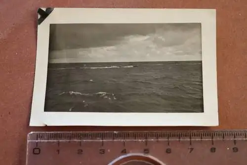 altes Foto Schnellboot in voller Fahrt 