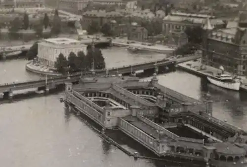 tolles altes Foto - Ansicht von Stockholm  1932