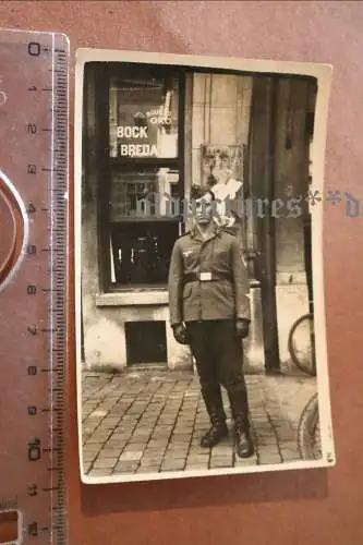 Tolles altes Foto Soldat Luftwaffe - Gastwirtschaft Bock Export in Löwen, Belgie