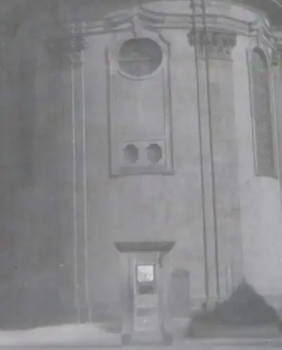 ein tolles altes Negativ - mir unbekannte Kirche ? Kapelle ?? 30-40er Jahre 