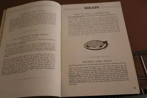 tolles alte Rezepteheft Old Bardstown Bourbon Cookbook in englisch. 1970