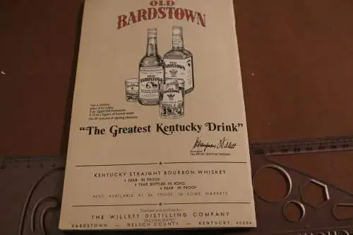 tolles alte Rezepteheft Old Bardstown Bourbon Cookbook in englisch. 1970