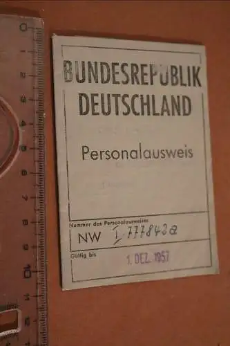 Toller alter Personalausweis - 1957