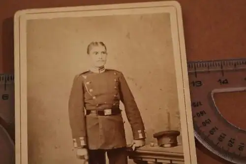 tolles altes CDV Foto - Portrait eines Soldaten Ulan ? Stuttgart 