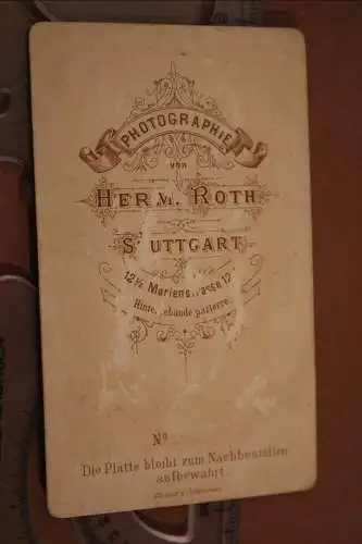 tolles altes CDV Foto - Portrait eines Soldaten Ulan ? Stuttgart 