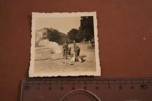 tolles altes Foto -Luftschutzübung 1941  in  ???