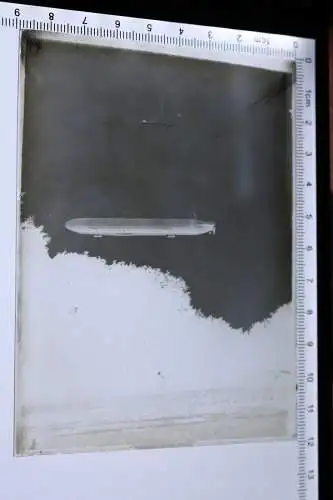tolles altes Glasnegativ - Luftschiff LZ 11 - Zeppelin - Viktoria Luise 