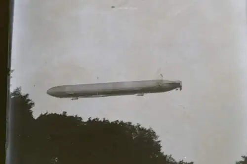 tolles altes Glasnegativ - Luftschiff LZ 11 - Zeppelin - Viktoria Luise