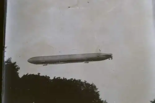 tolles altes Glasnegativ - Luftschiff LZ 11 - Zeppelin - Viktoria Luise