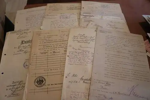 30 tolle alte Papiere, Dokumente eines Eisenbahners 20-40er Jahre 