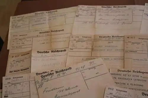15 alte Telegramme an einen Soldaten Pz Jäger  