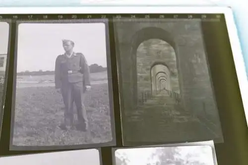 138 alte Negative - Familie - Soldat Frankreich - Luftwaffe - 40er Jahre  Russen