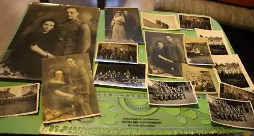 16 tolle alte Fotos eines Soldaten - Wehrmacht Heer 