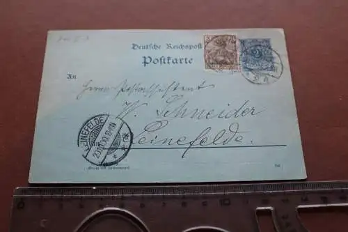 Tolle alte Karte - Ganzsache von 1900 aus Gotha