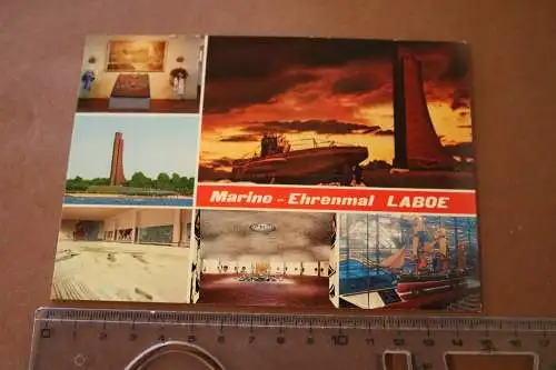 tolle alte Karte - Marine-Ehrenmal Laboe  80er Jahre 