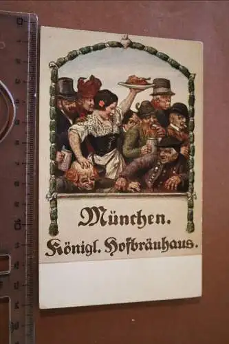 Tolle alte Karte - München Königl. Hofbräuhaus  1920-30 ???