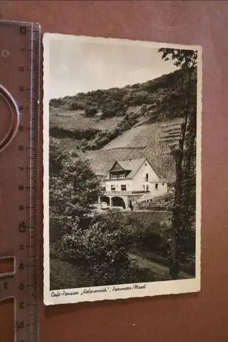 Tolle alte Karte - Café-Pension Helenenruh Pommern Mosel 1955