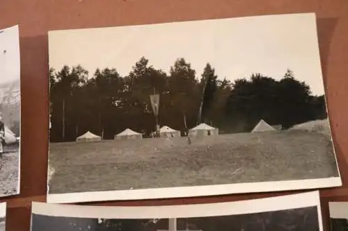 vier tolle alte Fotos Ferienlager Schmöllner Schuhfabrik VEB  50-60er Jahre