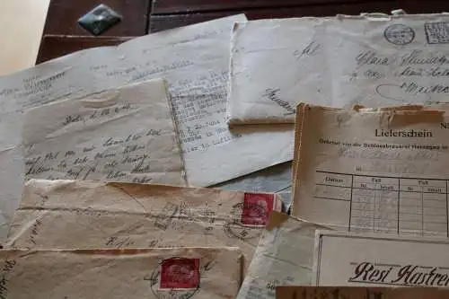 kleines Konvolut Papierkram Briefe von 1944 usw. 
