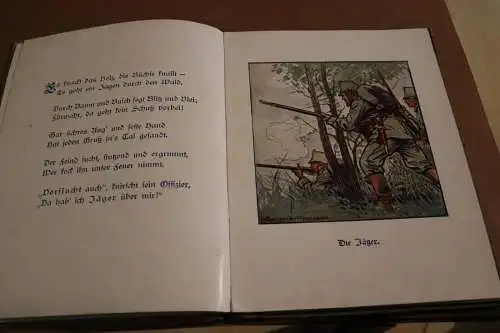 Altes Kinder Bilderbuch - Vater ist im Kriege 1914