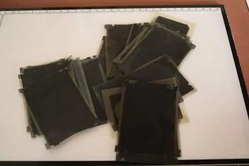 26 alte Negative - abfotografierte Autogrammkarten - 60er Jahre ?
