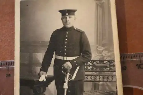 tolles altes CDV Foto - Portrait eines Soldaten Nürnberg