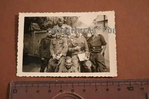 altes Foto Gruppe Kroatischer Freiwilliger  Hrvatska 1943