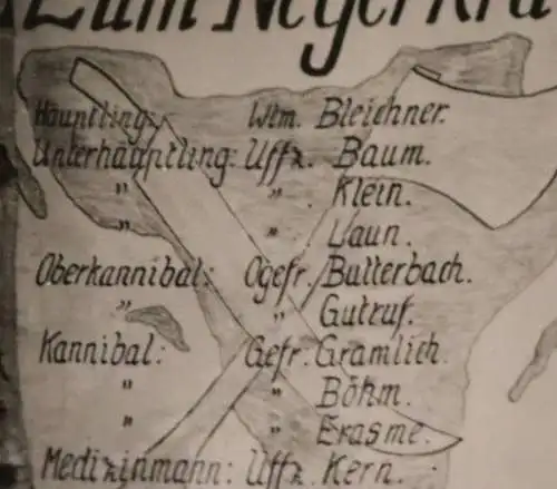  altes Foto Schild - Bunker- oder. Barackentür - Afrika ?? 