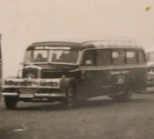 tolles altes seltenes Foto Stromlinienbus Fa. Vetter  Mercedes-Benz O 3750