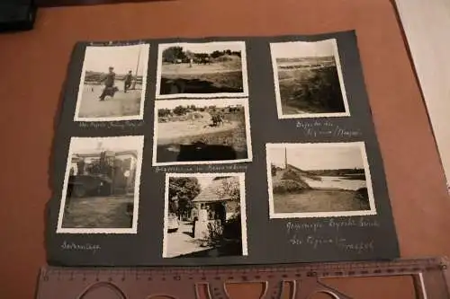 altes Albumblatt 12 Fotos Soldaten Bessarabien - Turkistan Soldaten - Zug usw.