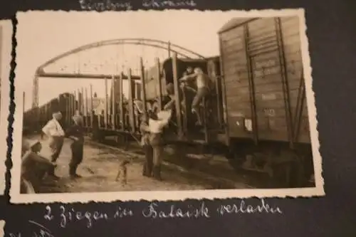 altes Albumblatt 12 Fotos Soldaten Bessarabien - Turkistan Soldaten - Zug usw.