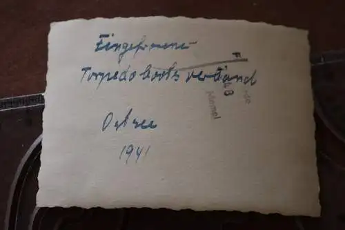 tolles altes Foto - Torpedobootsverband   eingefroren Ostsee 1941