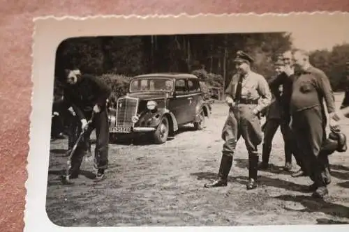  altes Foto - Soldaten - Boxer mit Boxhandschuhe - Oldtimer - Raum Westfalen 