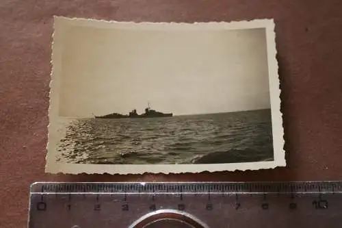 tolles altes Foto - Zerstörer 21 auf Fahrt 