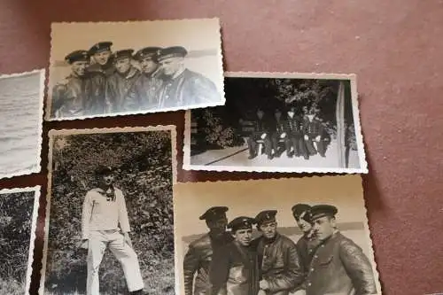 sechs tolle alte Fotos Matrosen  T.S. Flensburg - Torpedoschule ?? 