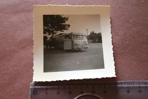 Tolles altes Foto - Oldtimer Bus Büssing ??  50er Jahre noch Zonenkennzeichen