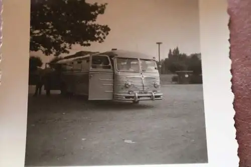 Tolles altes Foto - Oldtimer Bus Büssing ??  50er Jahre noch Zonenkennzeichen