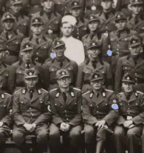 tolles altes Gruppenfoto Soldaten - Lager Hornisgrindeblick - Achern 