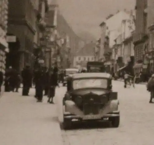 tolles altes Foto - Strasse in ....stadt , Rumänien 1941