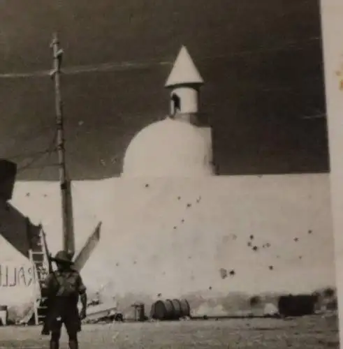 altes Foto  Deutsch Italienisches Fort in Lybien ?  Sollum ?? Ralentare 1941