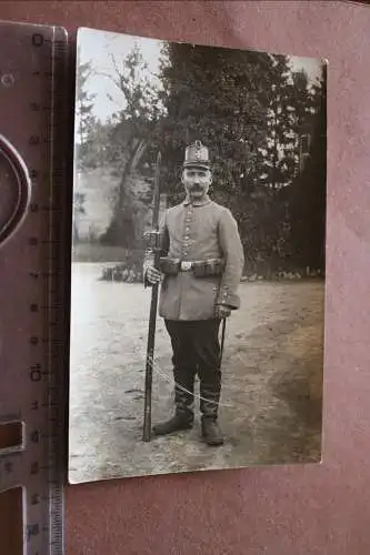 Tolles altes Portrait - Soldat Landwehr Regiment 80 ?? Karabiner mit Bajonett