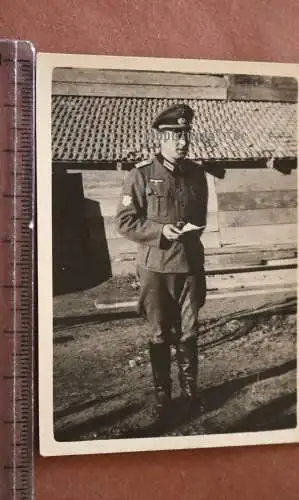 altes Foto - Portrait Oberleutnant - Kroatische Legion - Hrvatska legija 1943