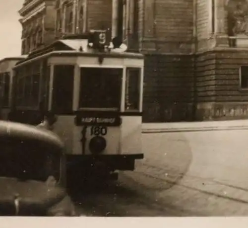 Altes Foto  Lemberg - Oper -  Strassenbahn Linie 180  30-40er Jahre