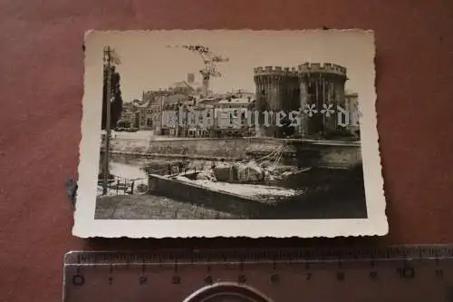 altes Foto  Verdun Stadttor - zerstörte Brücke 