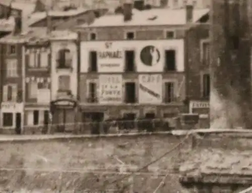 altes Foto  Verdun Stadttor - zerstörte Brücke 