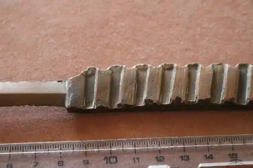 tolles altes Grabenkunststück Brieföffner aus Sprengring 